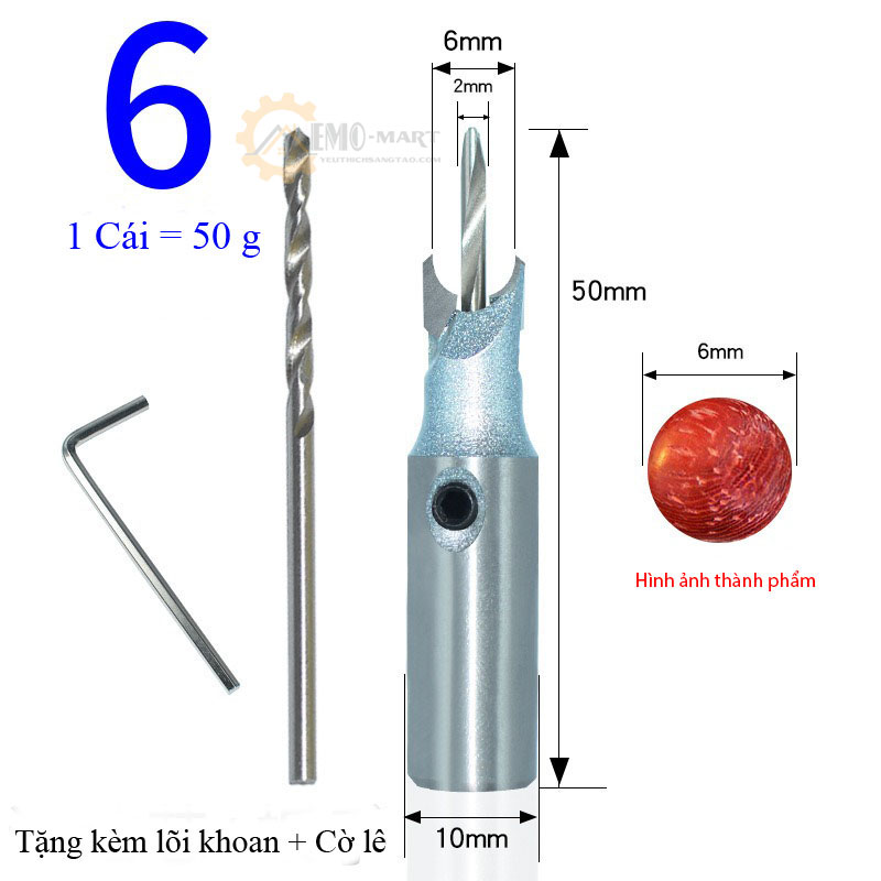 [FreeshipMAX] Mũi khoan tạo hạt chuỗi TIDEWAY 6mm