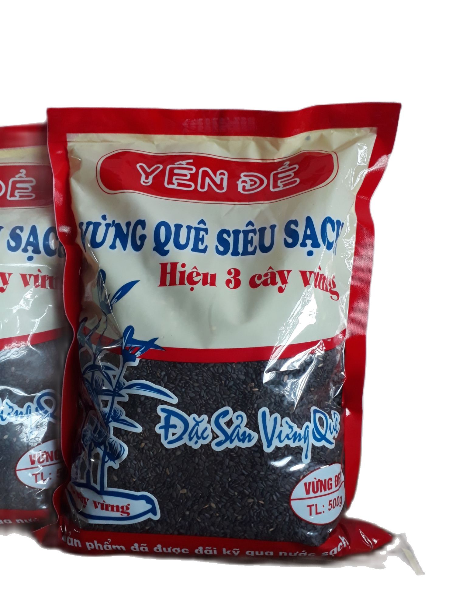 Vừng/Mè đen siêu sạch Yến Để, gói 500g