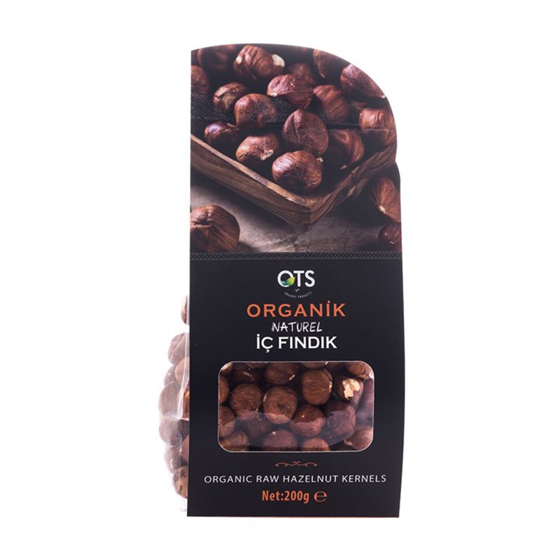 Hạt phỉ hữu cơ 200g OTS Organik Organic Raw Hazelnut Kernels