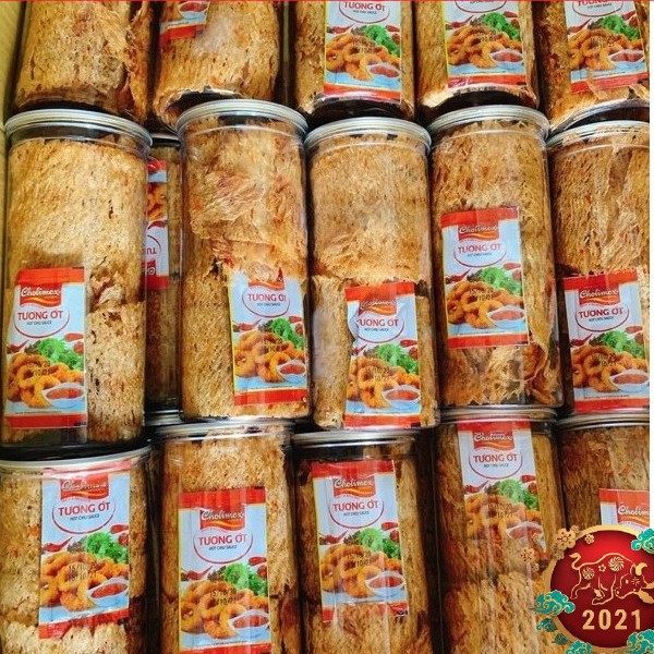 Khô Mực Cán Tẩm Gia Vị Cay 200g