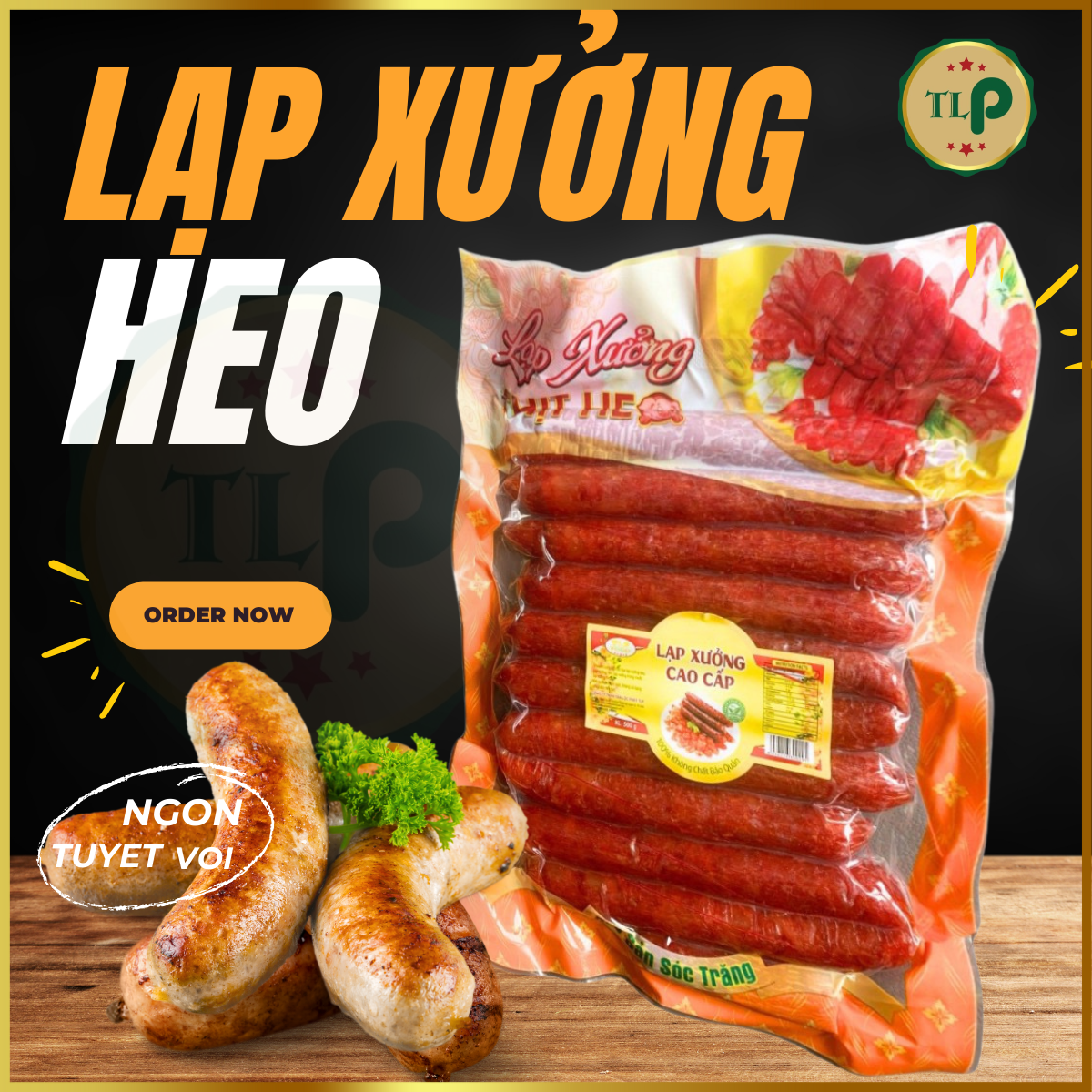LẠP XƯỞNG HEO TÂN LỘC PHÁT - BỊCH 500G
