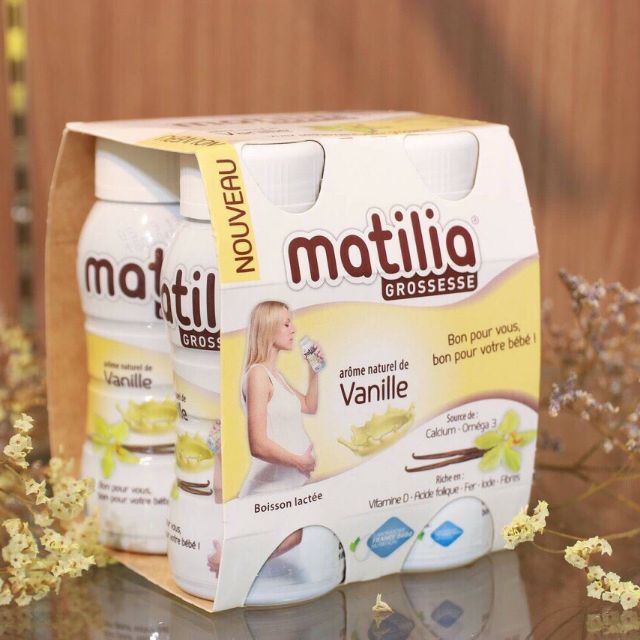 Sữa Bầu Matilia Pháp Đủ Vị ( 4hộp-200ml)