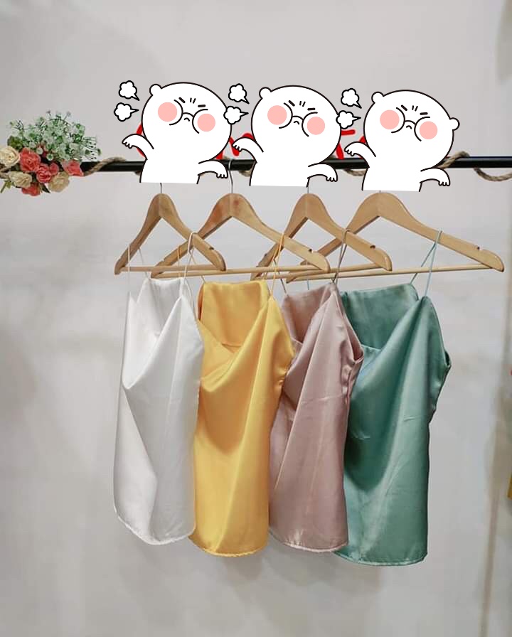 Áo 2 Dây Phi Lụa Cổ Đổ,Áo 2 Dây Nữ,LY STORE