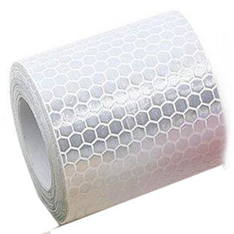 Decal phản quang màu trắng 300cm x 5cm