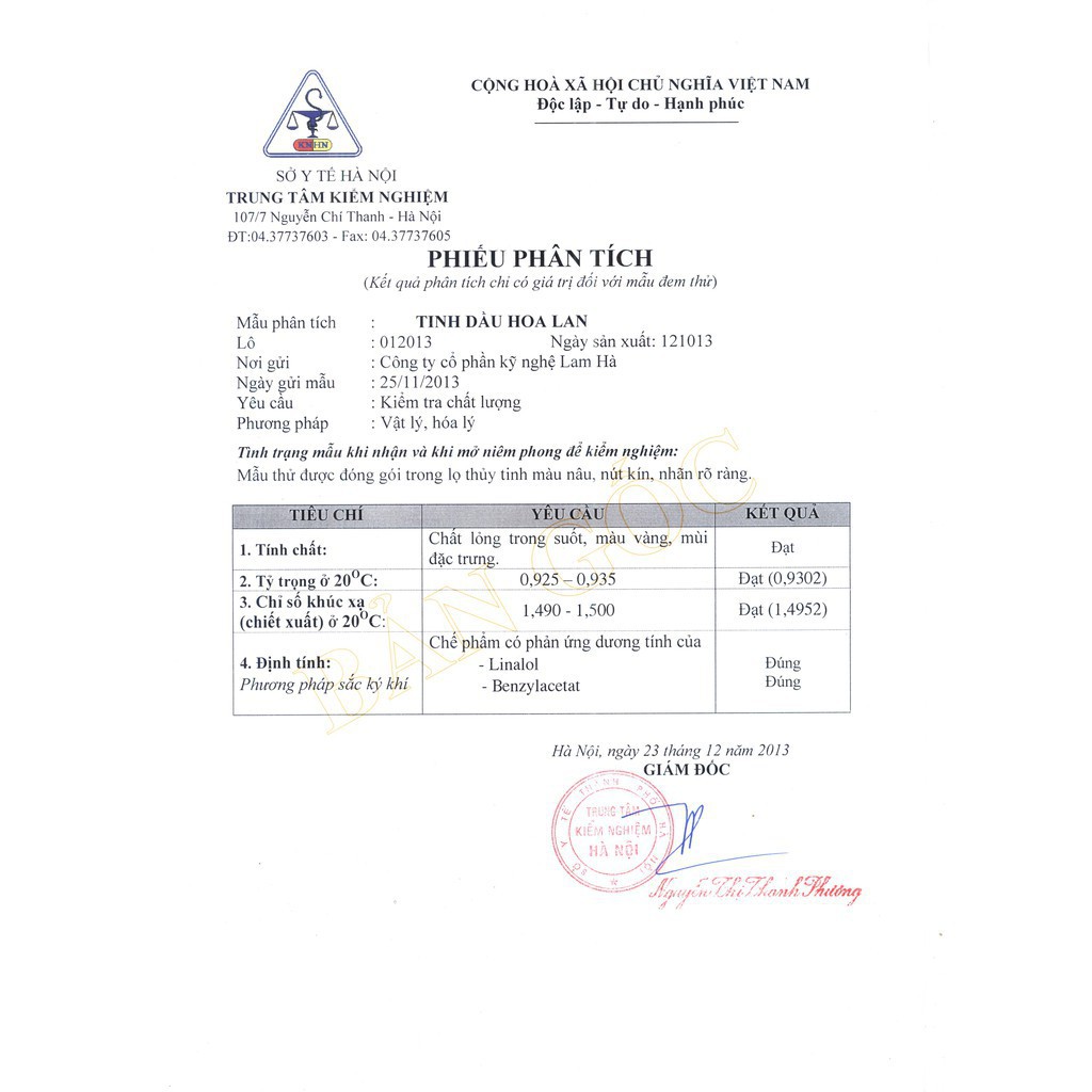 Tinh dầu xịt phòng Lan Tây LAMHA 100ml