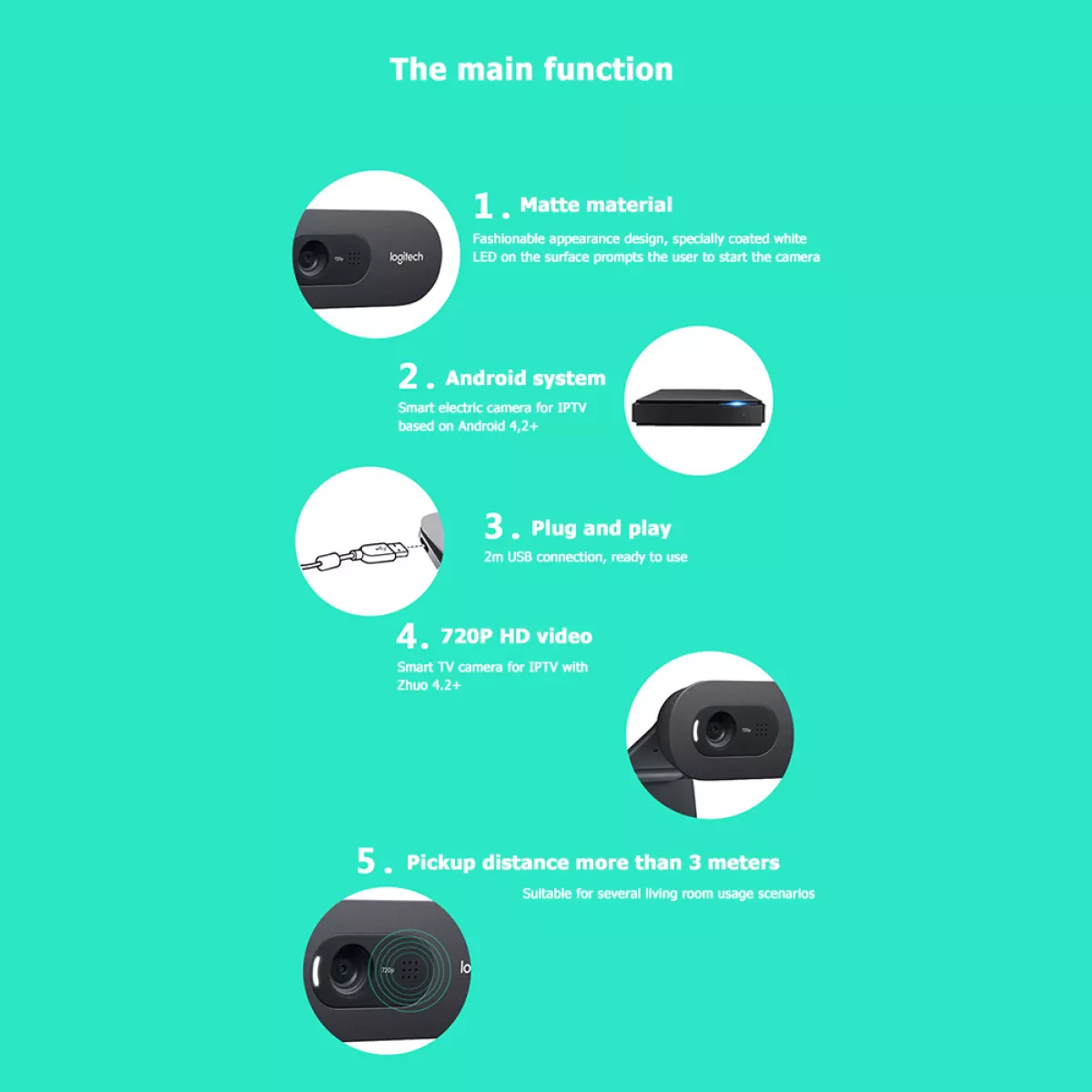 Webcam Logitech C270i IPTV chuyên cho android tv box