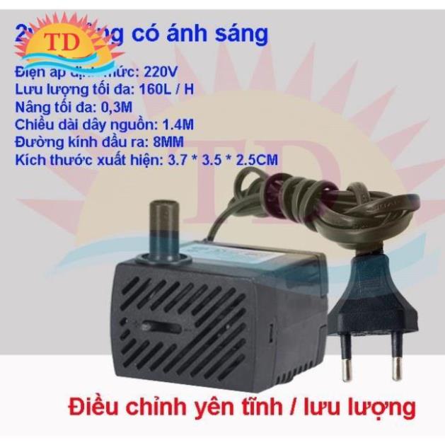 Máy bơm nước chìm cho hồ cá, hòn non, bộ thác nước