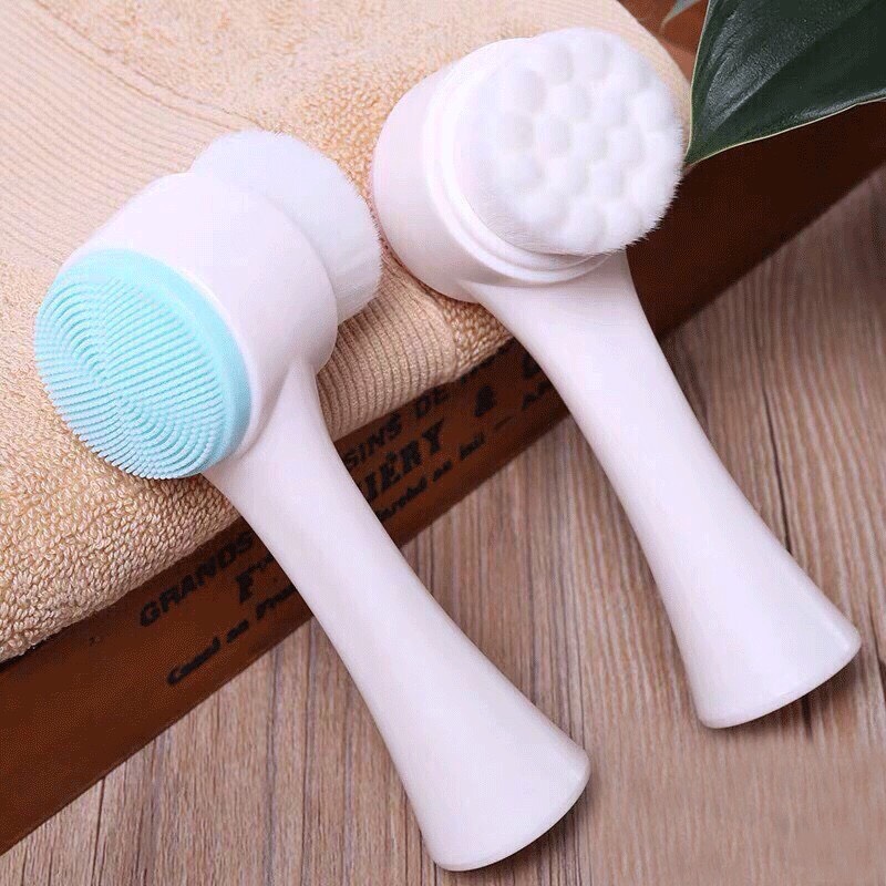 Cọ Rửa Massage Mặt 2 Đầu Siêu Mềm
