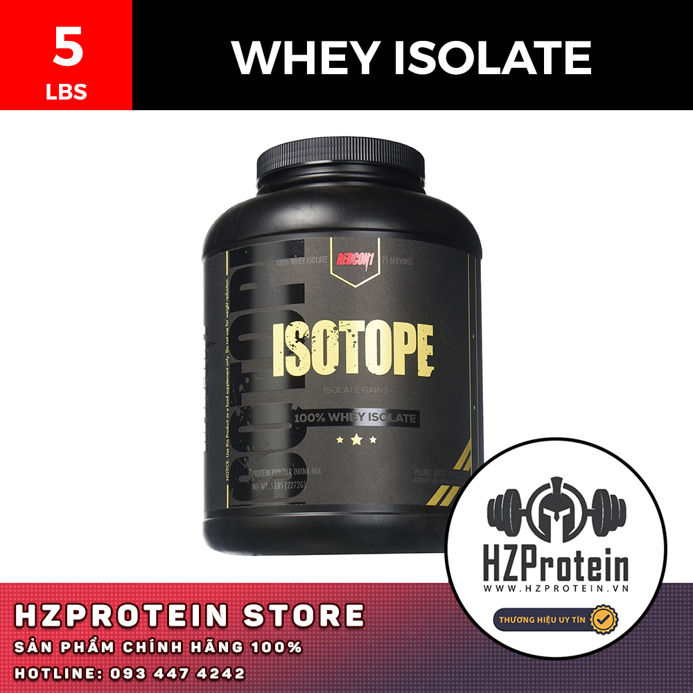 REDCON1 ISOTOPE WHEY PROTEIN ISOLATE, SỮA BỔ SUNG PROTEIN TĂNG CƠ (5 LBS) |  Lazada.vn