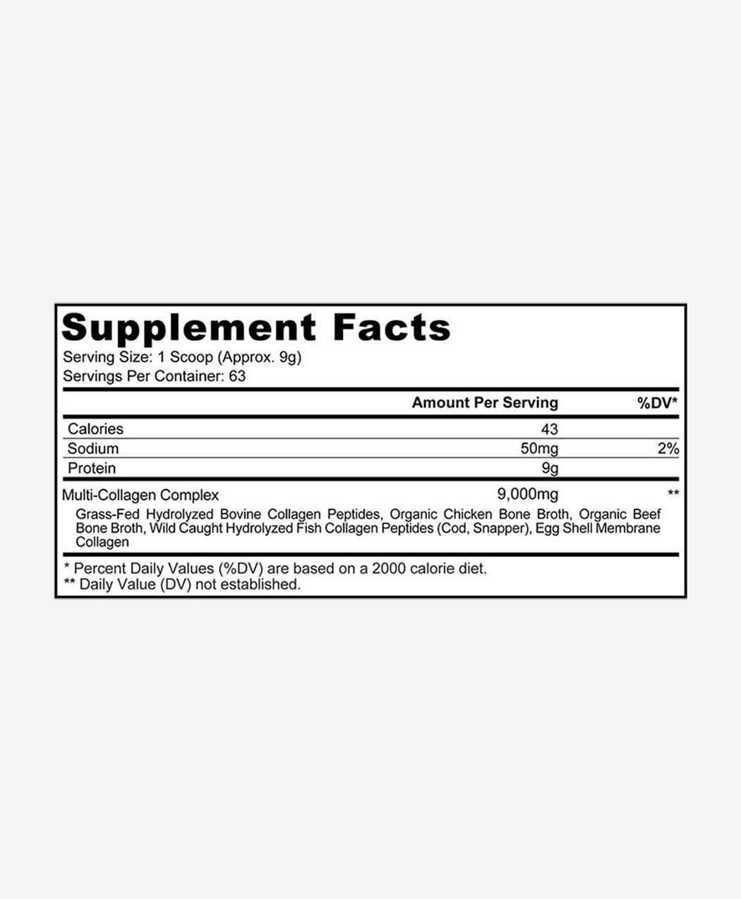 Bột Collagen thủy phân tổng hợp Codeage Hydrolyzed multi collagen 567g MaCi