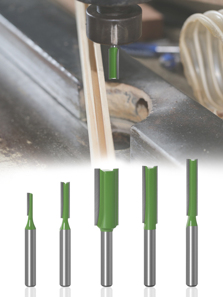Mũi Phay Gỗ Thẳng 6mm và 1/4
