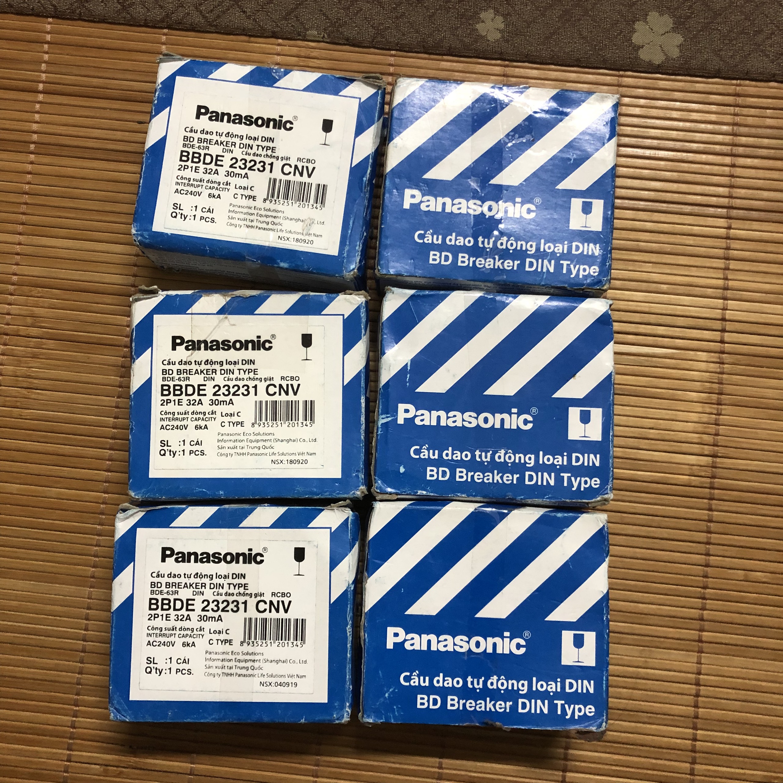 CB,Aptomat chống giật Panasonic 32A-40A 1p220V [hàng chính hãng]