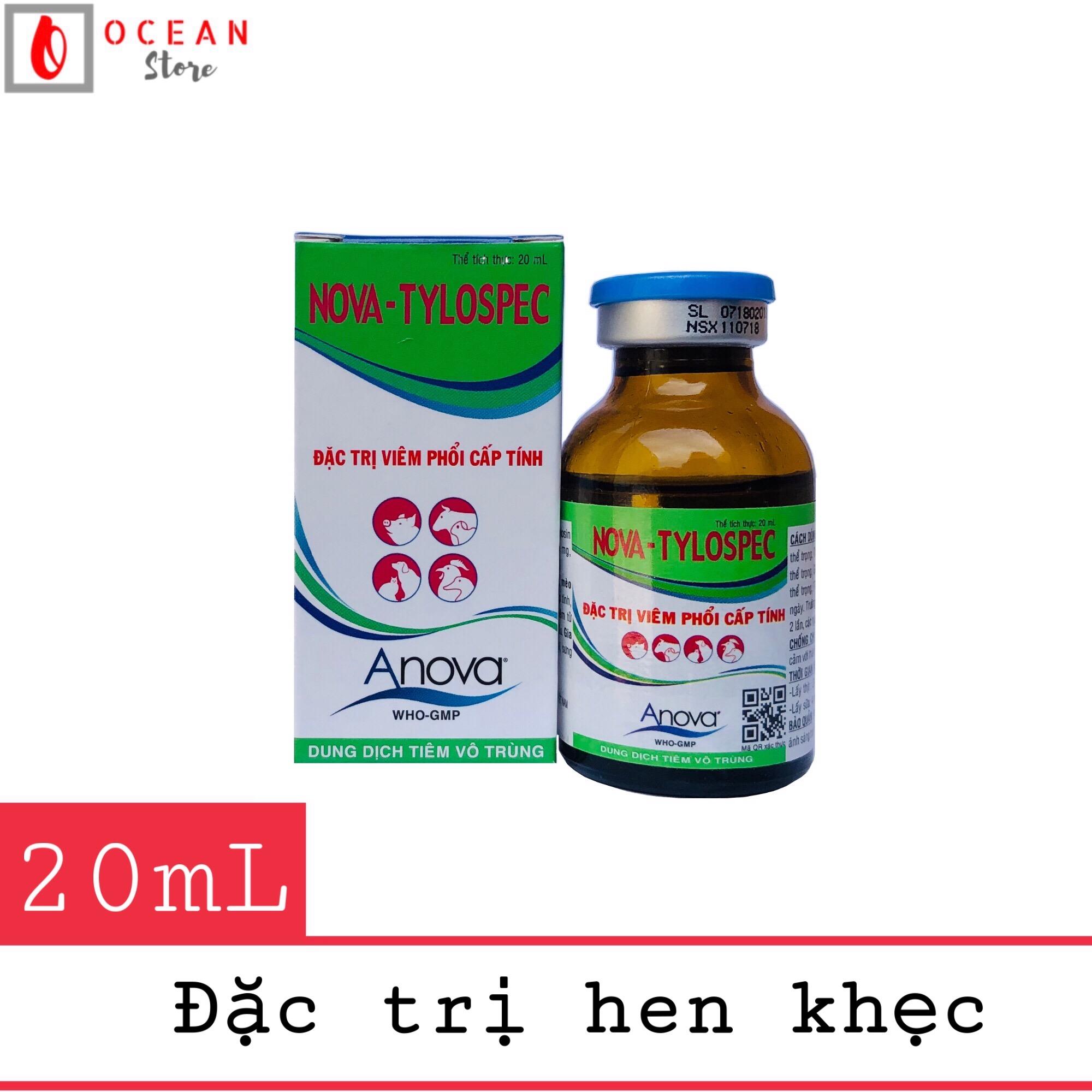 Thuốc trị viêm phổi cấp tính cho gà đá NOVA - Tylospec 20ml