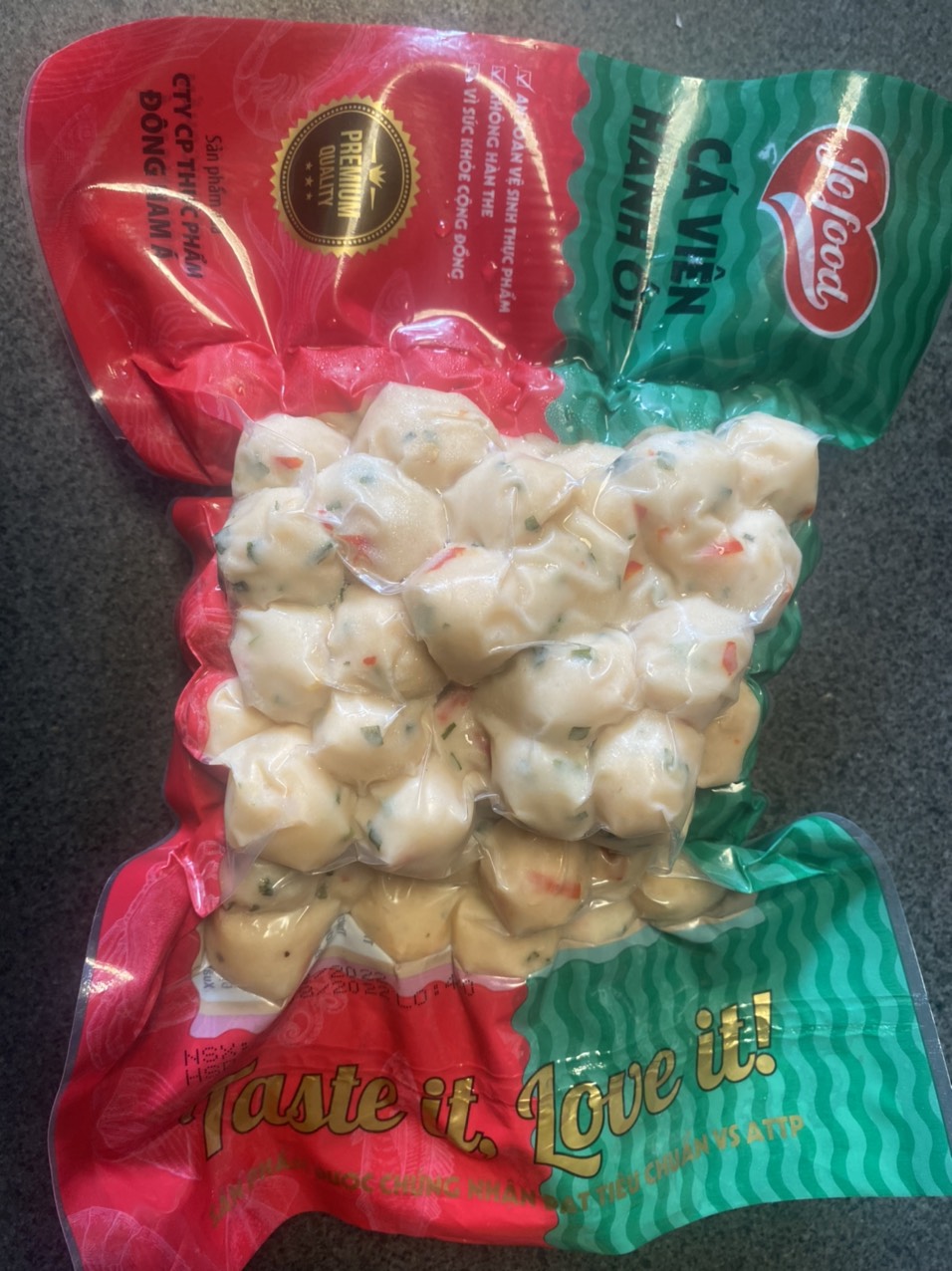 1Kg Cá Viên Hành Ớt_Giao Hỏa Tốc HCM (gồm 2 gói 500g)