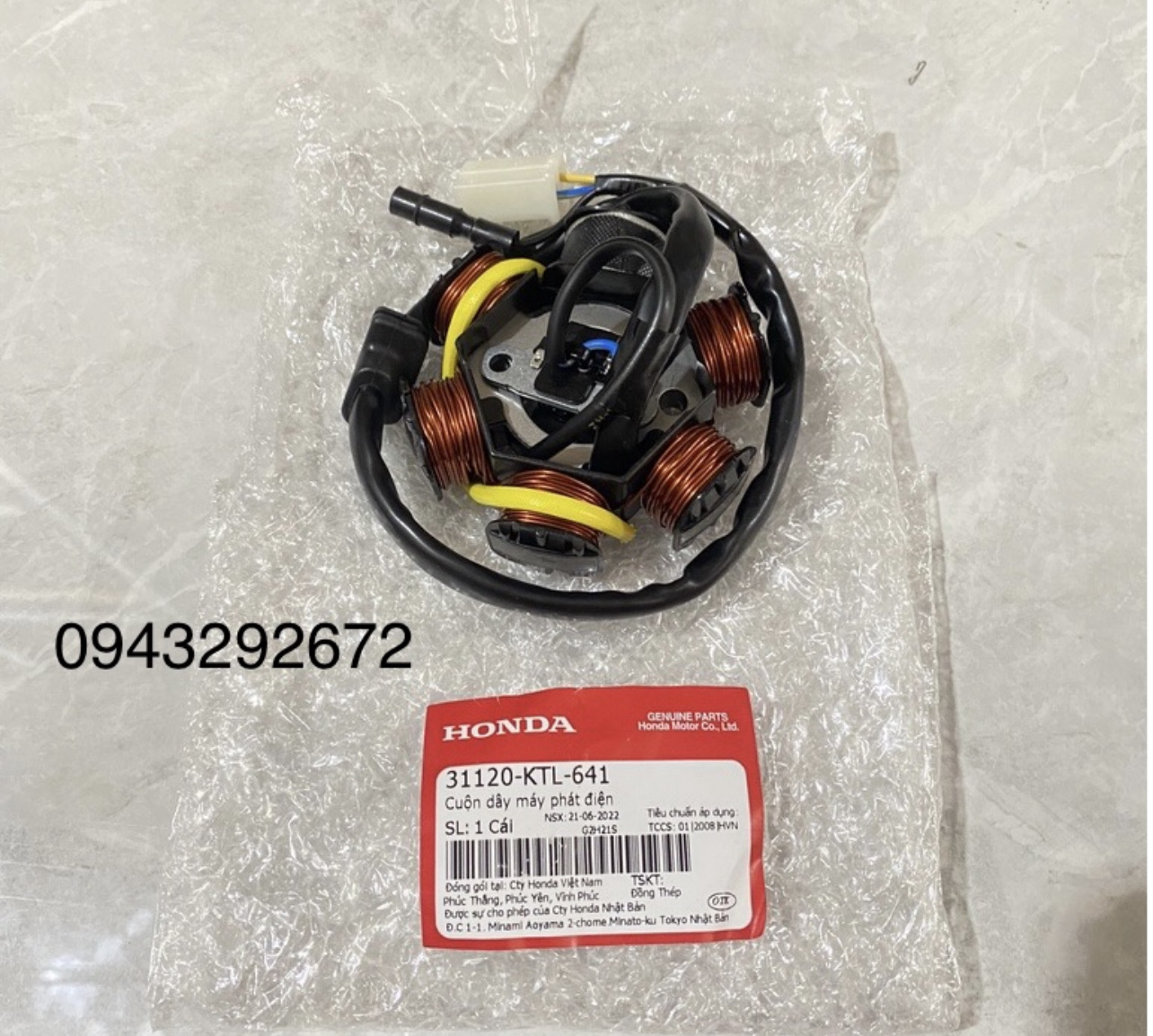 Cuộn Điện Dream 100, Wave 100, Rs 100 Honda ( 31120KTL641 )