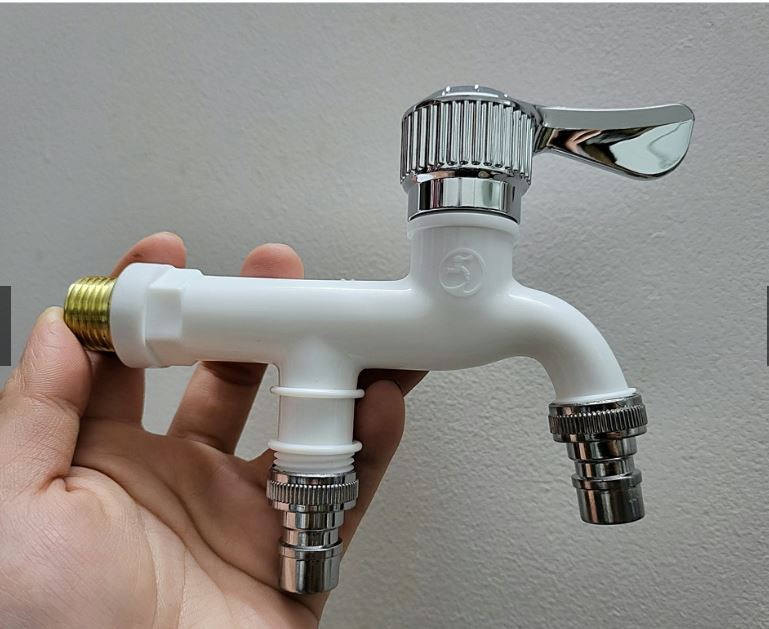 Vòi Nước 2 Đầu Độc Lập, Đầu Chia Vòi Nước Thông Minh, Vòi Nước Đôi Độc Lập