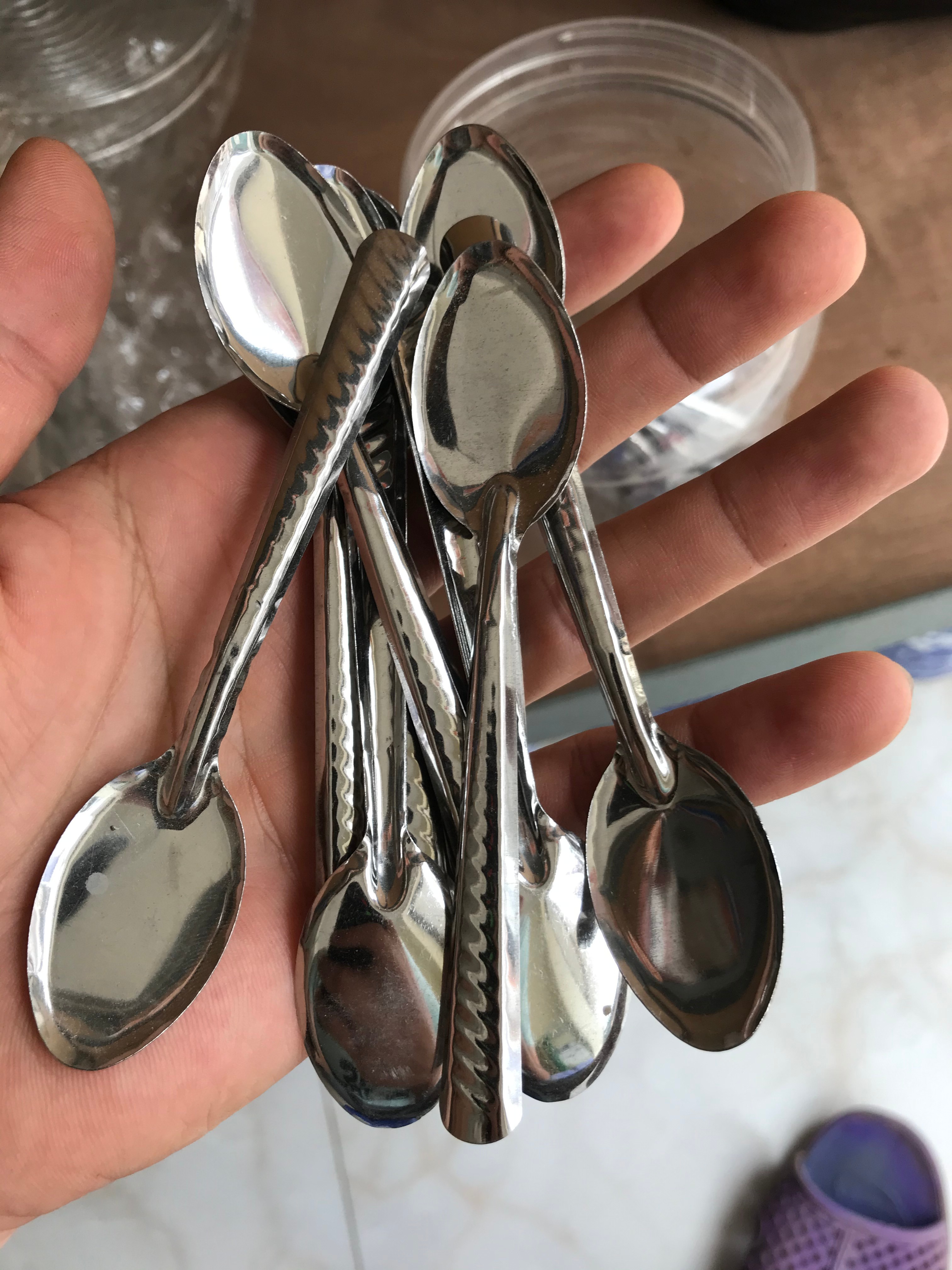 [combo] 10 thìa inox nhỏ ( thìa caffe)