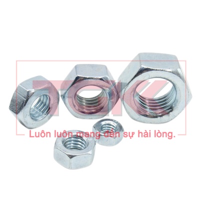 Đai ốc thép mạ điện phân (M3-M12) (Túi 10)