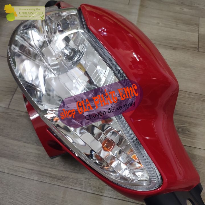 [ 3 món ] Đầu 2 bóng màu ĐỎ CỜ xe Wave ZX , kèm bóng Wave 110 / alpha / Wave thái, siêu đồ phụ tùng xe máy, phụ tùng xe máy giá rẻ