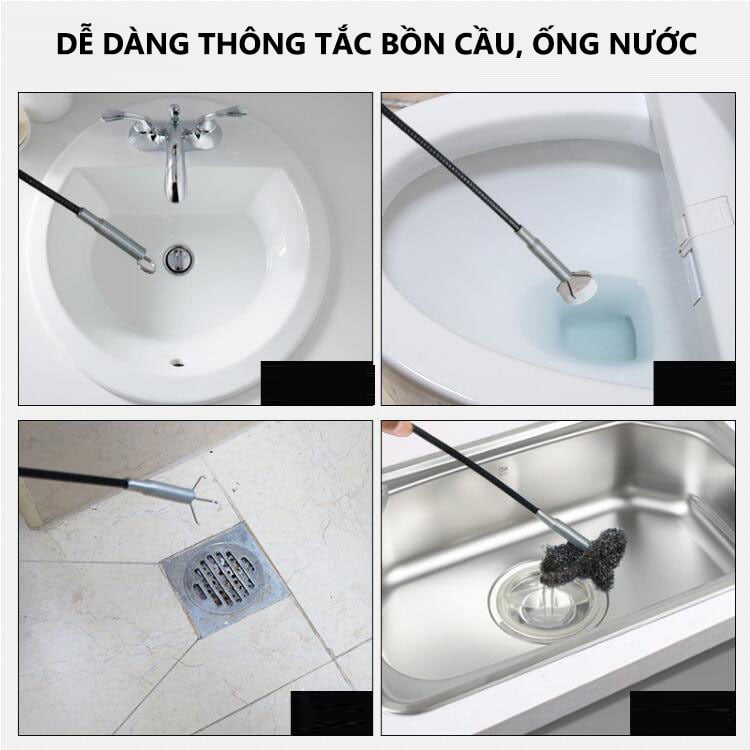 Cây gắp rác thông minh thông tắc cống
