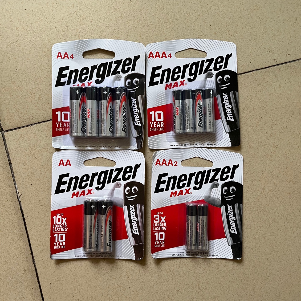 [4 viên] Pin Energizer MAX AA , AAA 1,5 V Siêu Bền - Hàng Chính Hãng