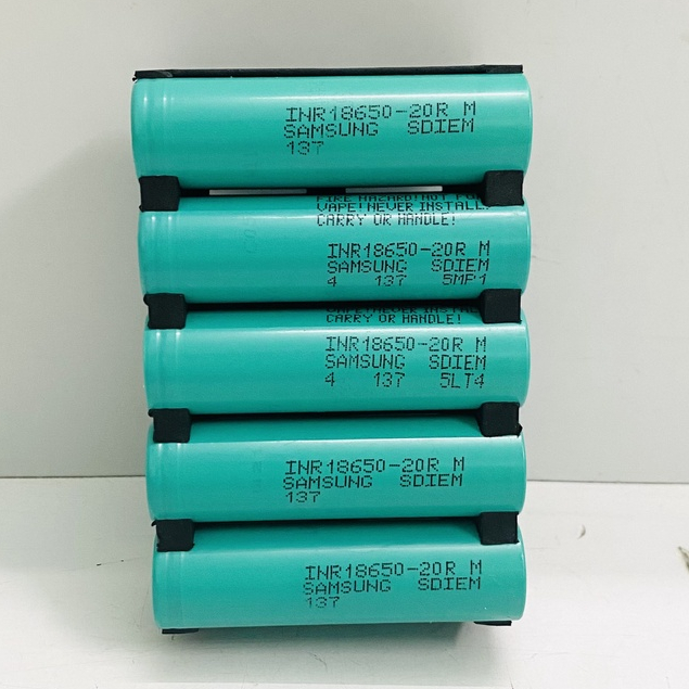 Khối pin 18650 đóng sẵn 10 cell - 15 cell dung lượng lớn ( chưa kèm vỏ và mạch)