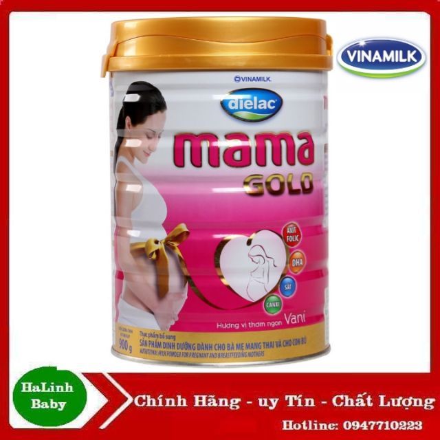 Sữa bầu Dielac MaMa Gold mẫu mới hộp 900g