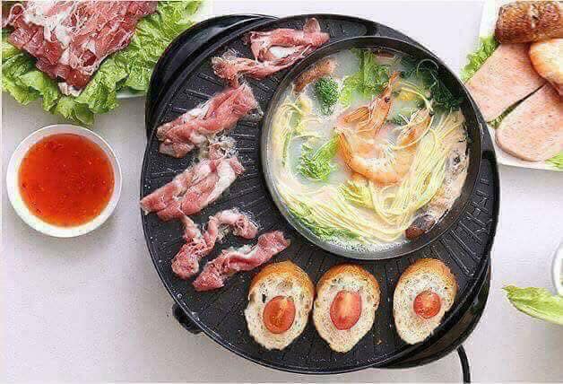 Nồi lẩu nướng osaka 2in1