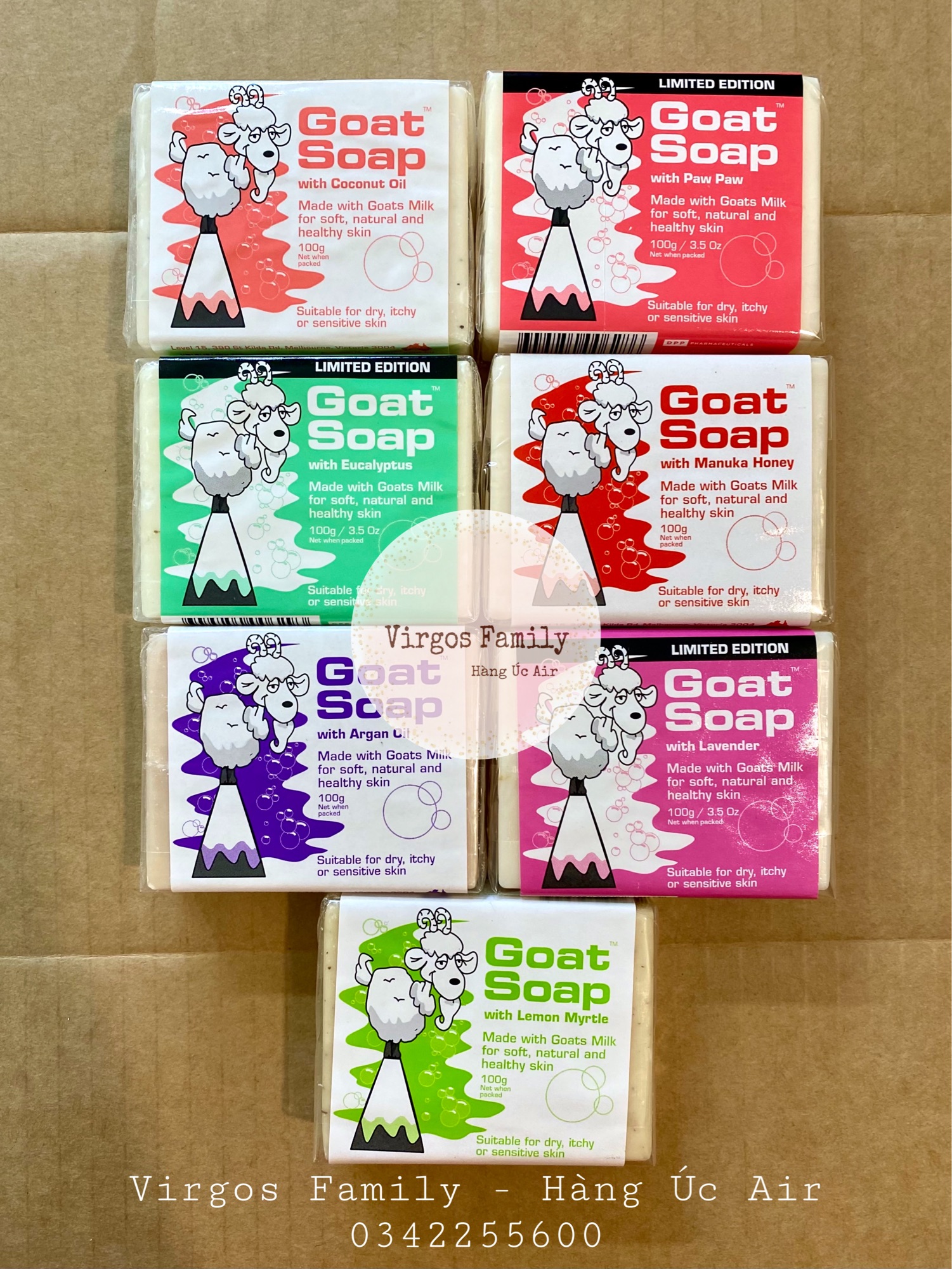 Goat Soap xà phòng tắm chiết xuất sữa dê