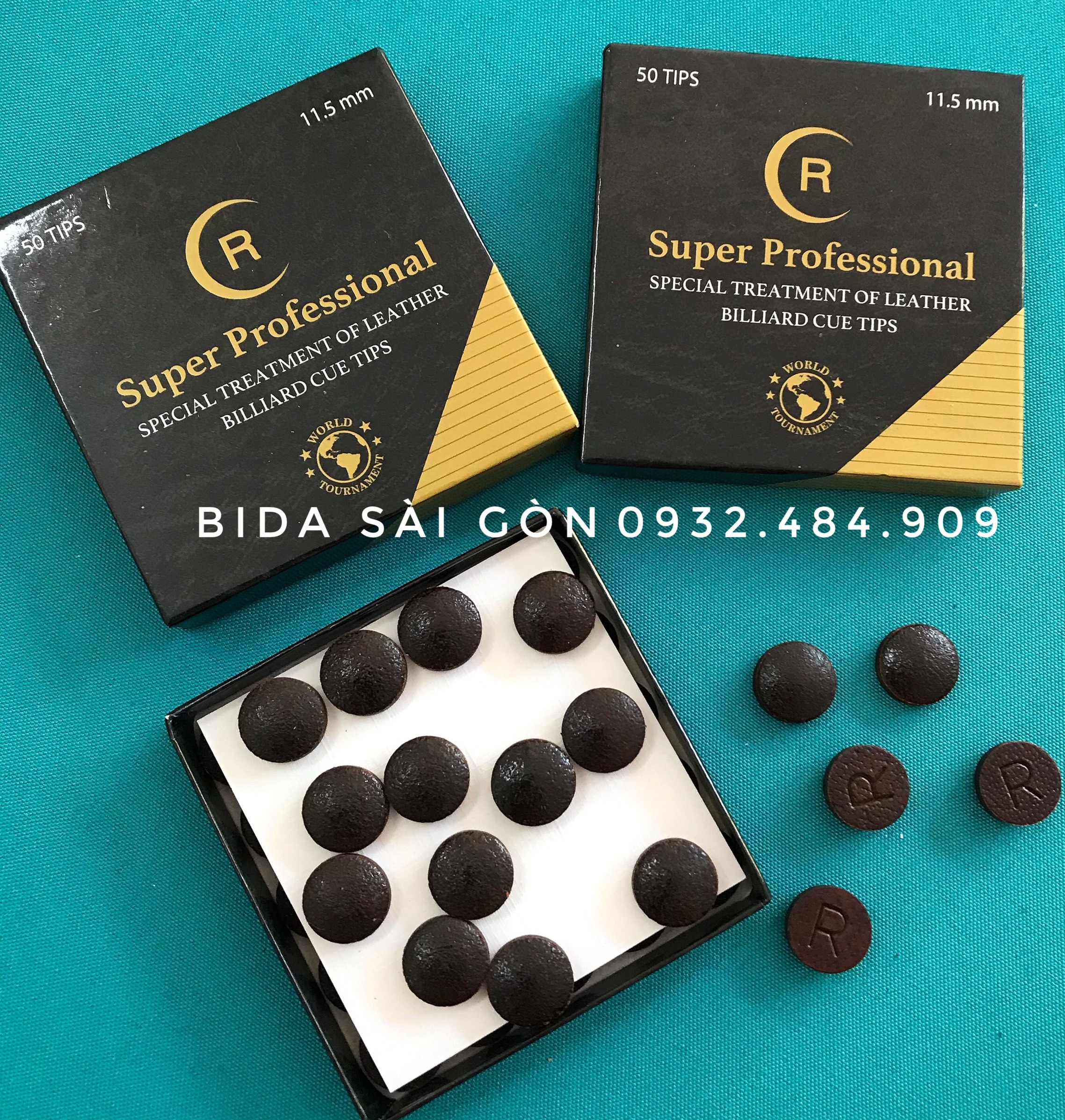 Hộp 50 cái Đầu cơ bida R cao cấp ( Super Professional)