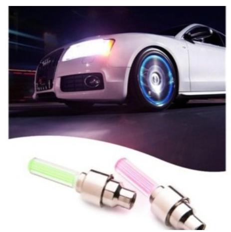 [HCM]COMBO 2 ĐÈN LED LẮP CHÂN VAN XE MÁY XE ĐẠP OTO