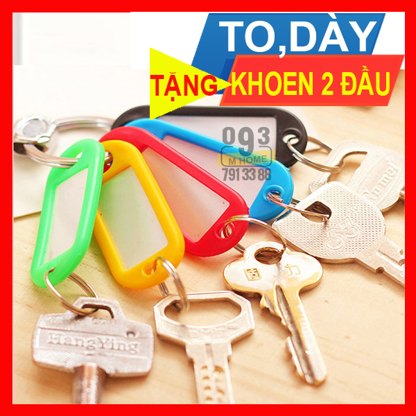 Combo 20 Móc Khóa Móc Treo,Thẻ Ghi Chú Chìa Khóa Đánh Dấu Hành Lý,Móc Khóa Xe Máy Ô tô Thẻ Khóa Khách Sạn Văn Phòng