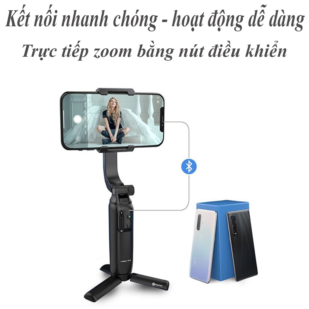 Gimball chống rung, Tay cầm quay phim điện thoại F8, Cây quay video, vlog, tik tok chuyên nghiệp, Pin trâu 2200 Mah sử dụng đến 10h giá rẻ hơn gimbal zhiyn smooth 4, dji osmo action 3, dji osmo 5, S5B, smart X pro.