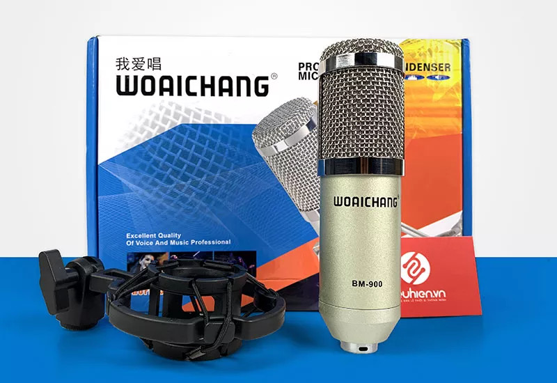 Micro thu âm BM900 tặng chống sốc nhựa cao cấp Hát Karaoke, Thu Âm Cực Tốt chuyên nghiệp bắt âm tốt nhẹ âm vang trong siêu hay âm thanh chuẩn phòng thu