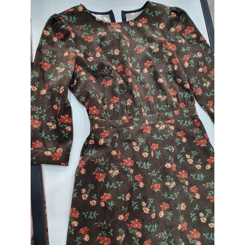 vải nhung tăm nâu tây ( hoa thủy tiên)