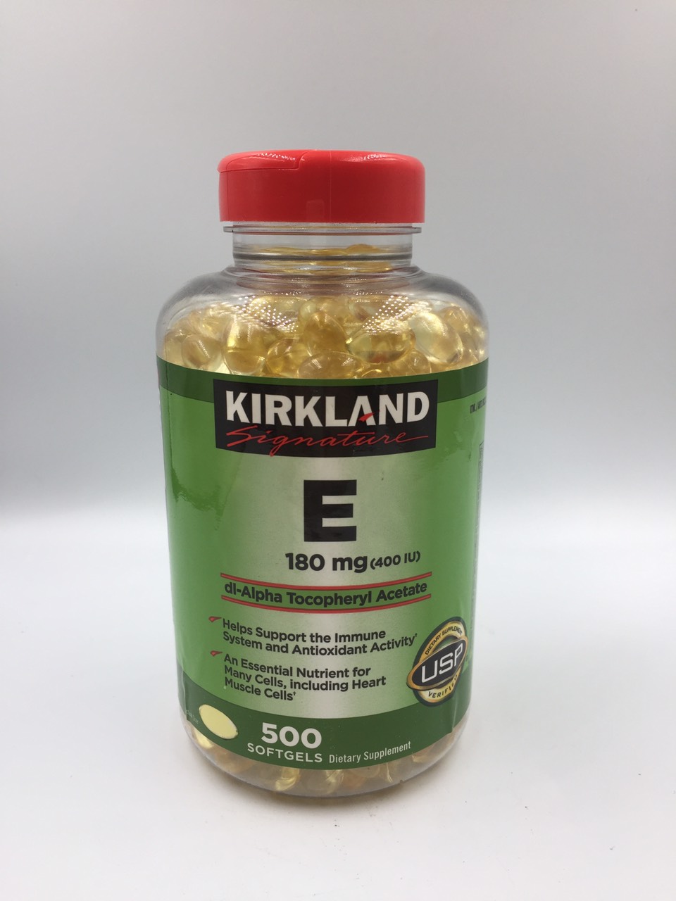 Vitamin E 400 IU Kirkland 500 viên của Mỹ