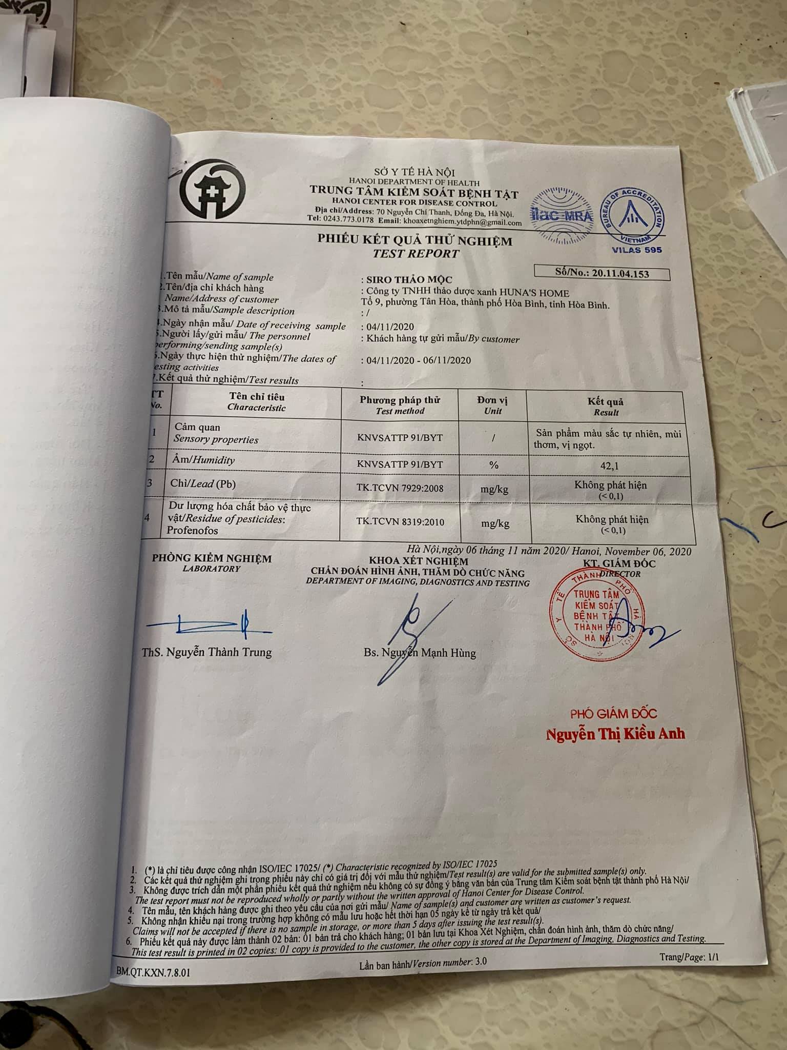 SIRO HO THẢO MỘC HUNA