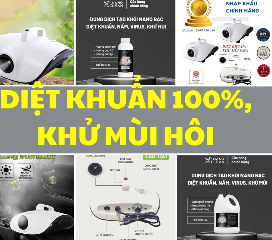 {CHÍNH HÃNG NANO BẠC KHỬ KHUẨN} Máy khử khuẩn NANO BẠC, máy diệt khuẩn, máy khử mùi, lọc không khí ô tô, văn phòng, nhà cửa