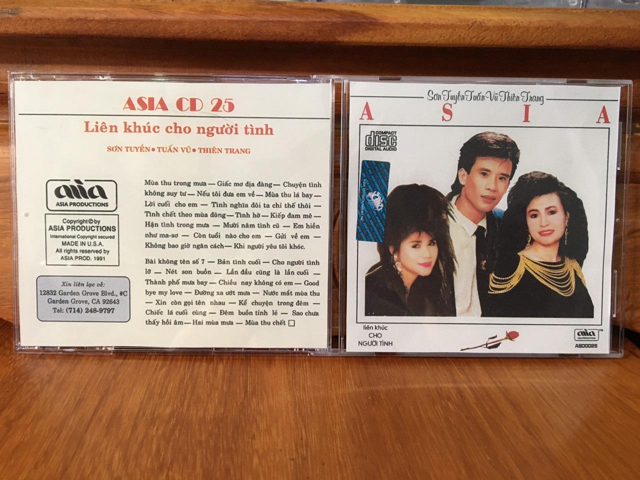 [MDCD] Bộ 5 Đĩa nhạc CD LIÊN KHÚC ASIA chọn lọc