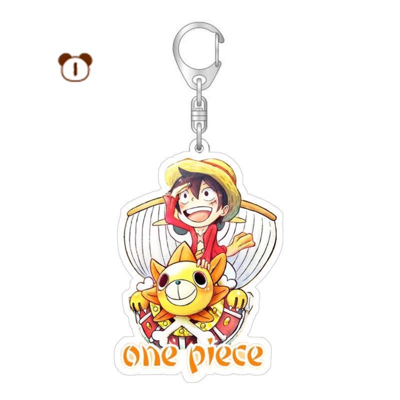 Móc khoá Luffy, Chopper, Zoro nhựa trong suốt - One Piece