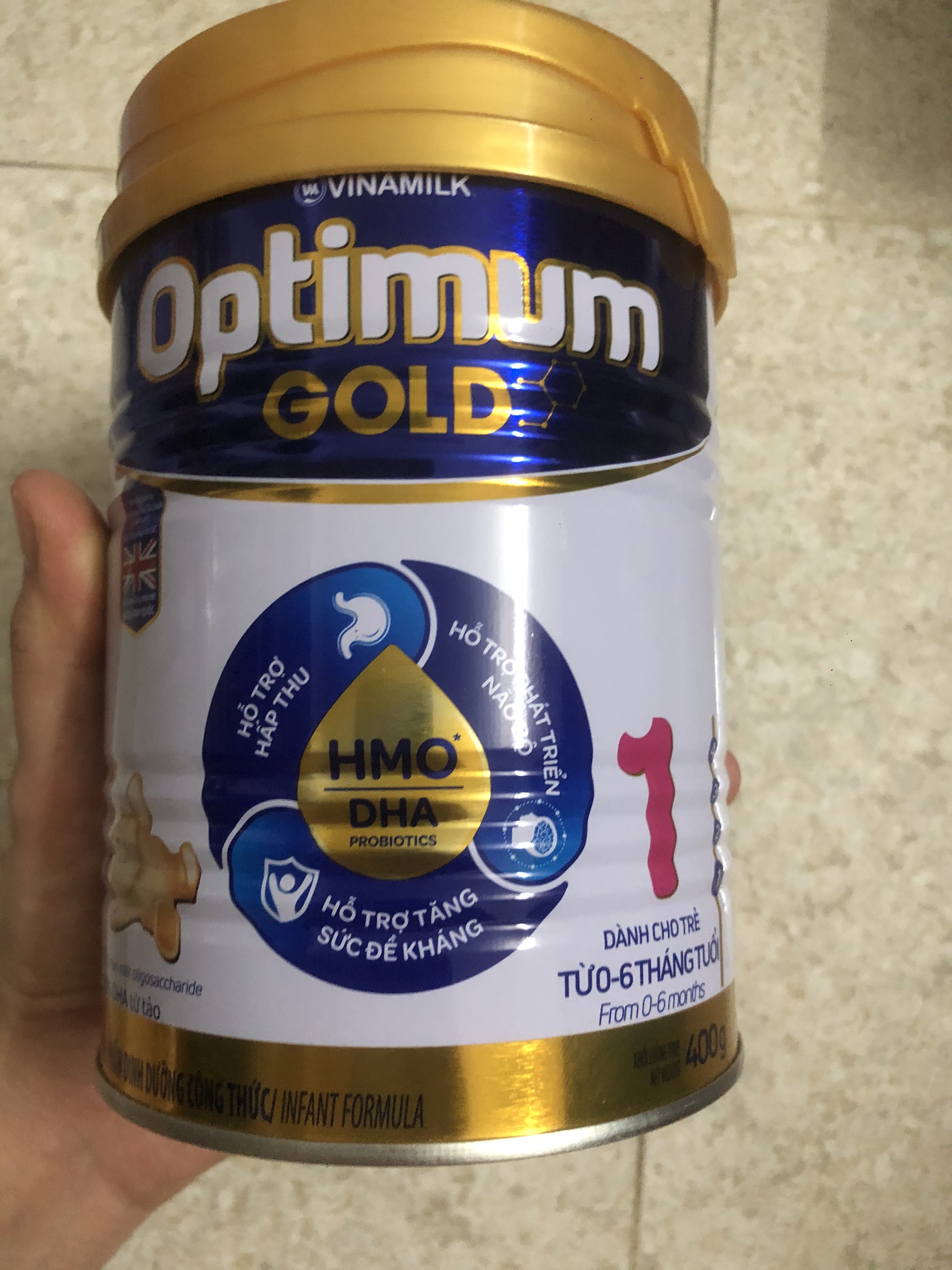 Sữa bột optimum gold 1 400g