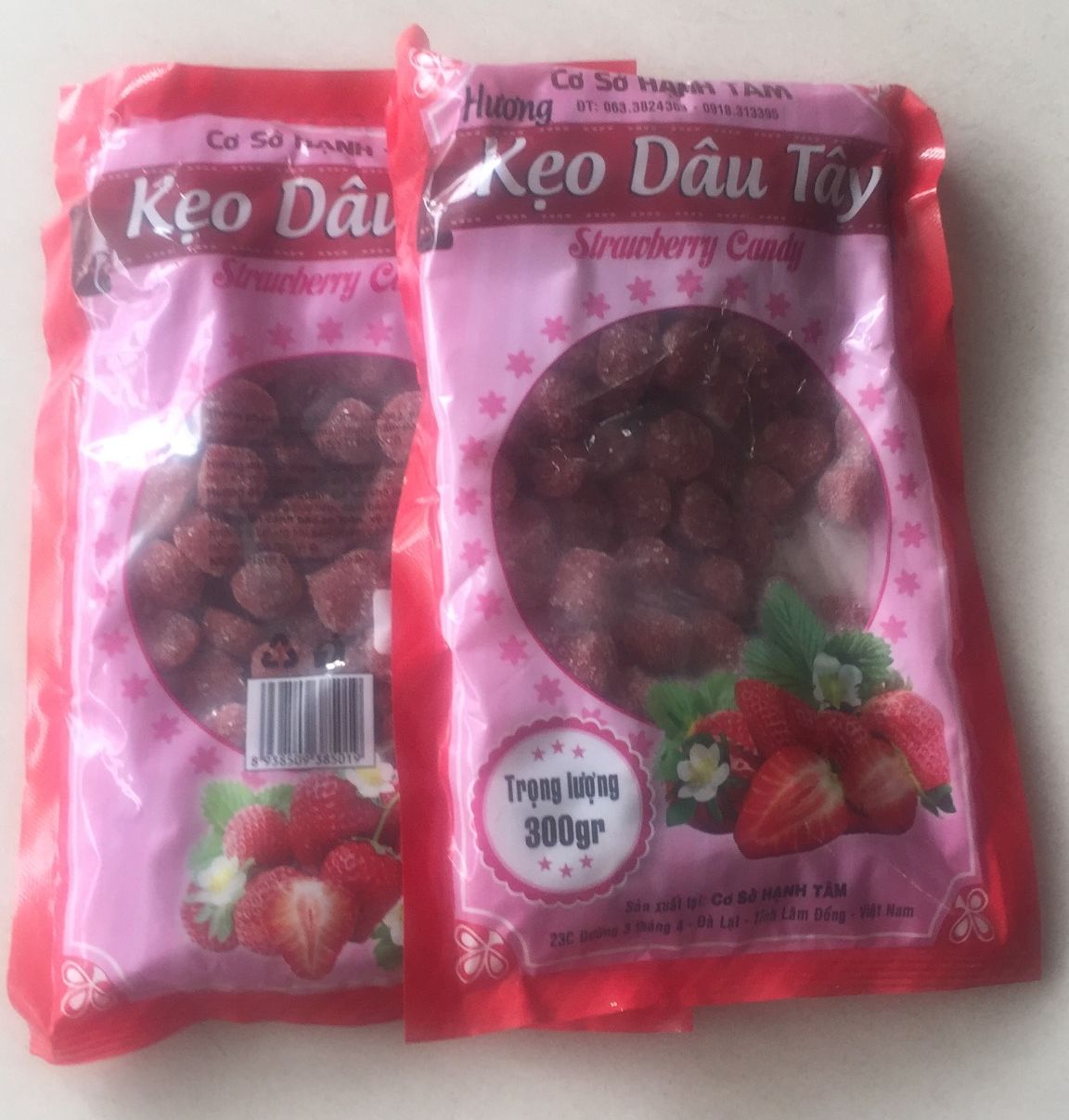 Kẹo Dâu Tây Đặc Sản Đà Lạt