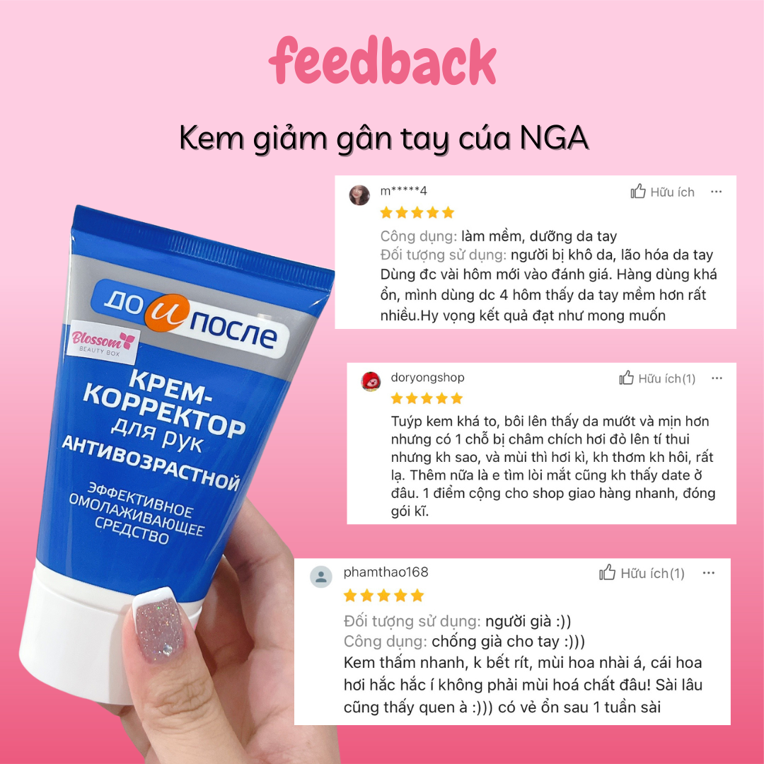 Kem giảm đồi mồi nám tàn nhang gân tay KPEM Nga