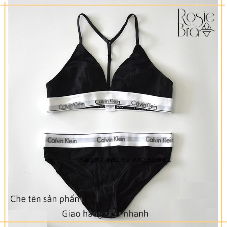 Bộ đồ lót thể thao cotton áo dây chữ Y - quần lọt khe mới S266