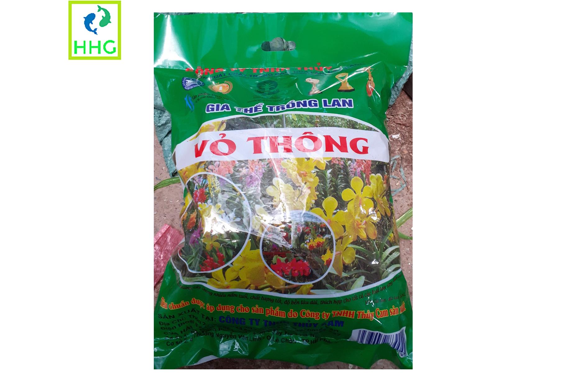 Vỏ thông đóng gói cao cấp, giá thể trồng phong lan
