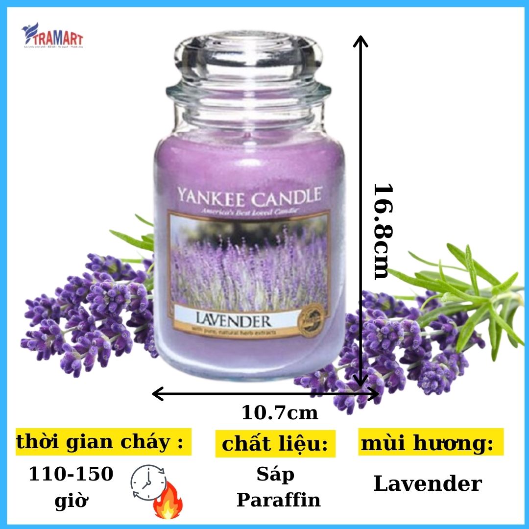 Hũ nến thơm Lavender Yankee Candle YAN0848 (Size L 623g)