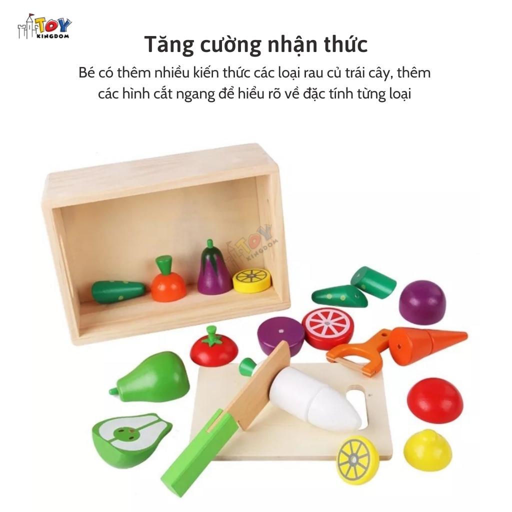 Đồ Chơi Cắt Hoa Quả Nam Châm Bằng Gỗ