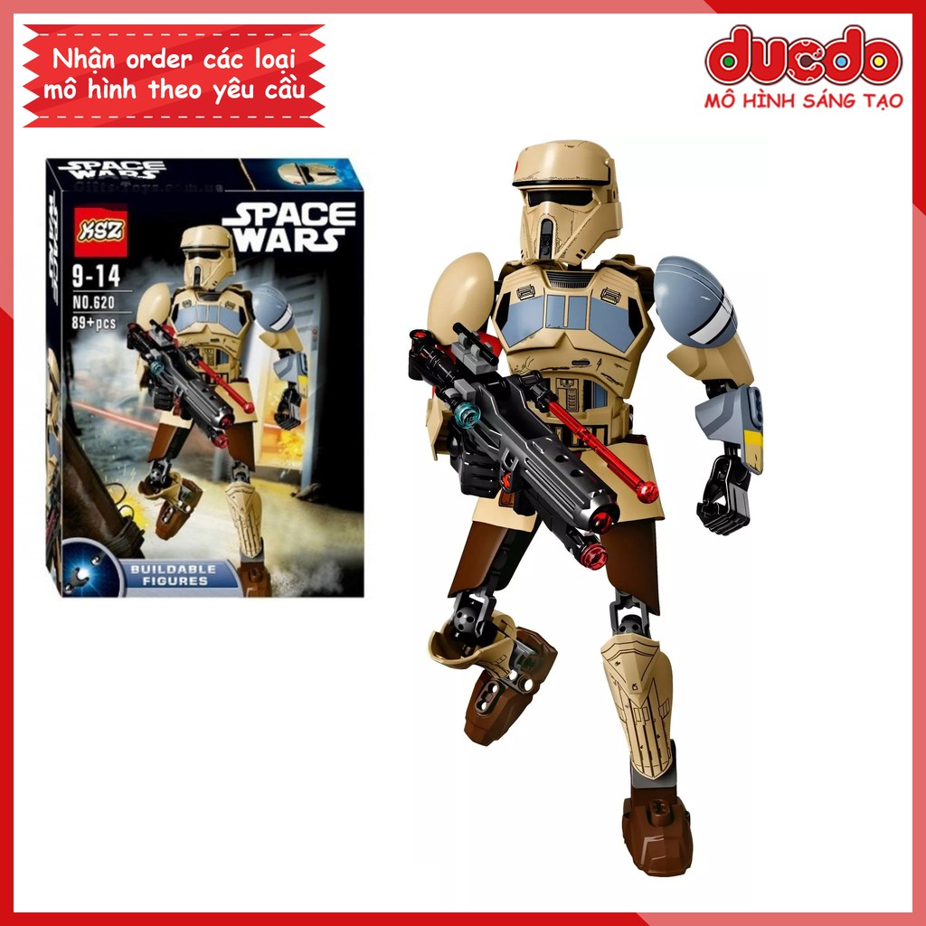 KSZ620 Lắp ghép nhân vật Scarif Stormtrooper - Đồ chơi Xếp hình Mô hình Minifigures Star wars 75523