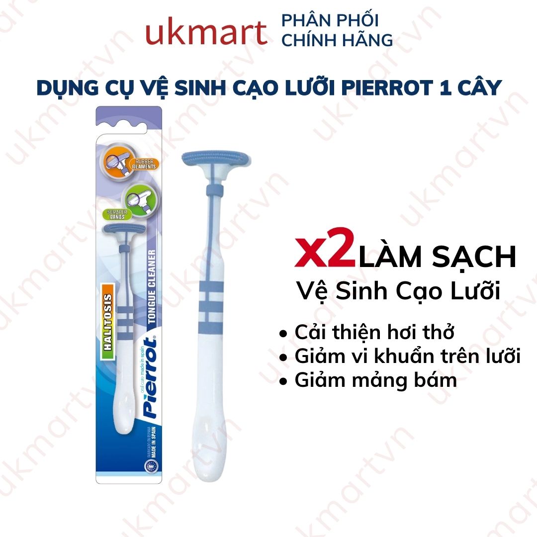 Dụng Cụ Vệ Sinh Cạo Lưỡi Pierrot 1 Cây