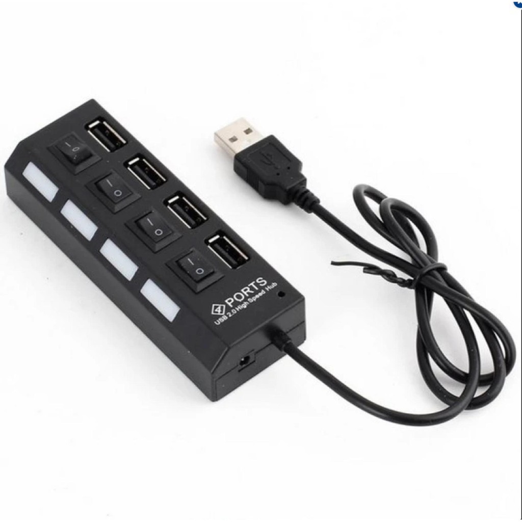 Thiết bị chia cổng USB 4 cổng có công tắc